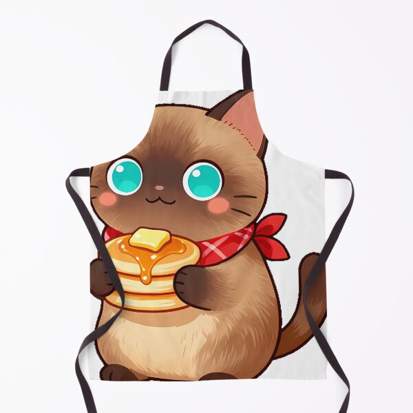 Item preview, Cute Tonkinese Cat with Maple Pancake Stack Icon designed and sold by pumsquare.