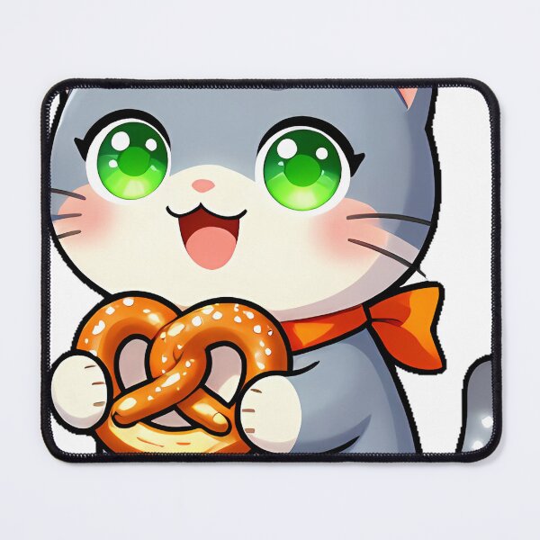 Item preview, Cute Korat Cat with Soft Pretzel Icon designed and sold by pumsquare.