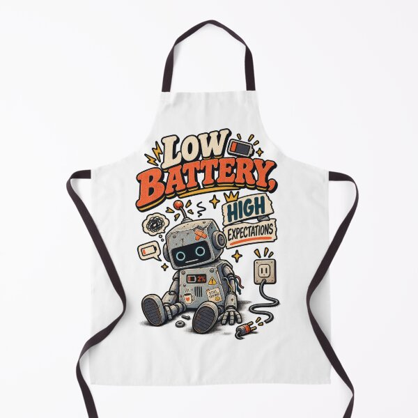Item preview, Low Battery High Expectations Robot designed and sold by Trendy-Artistry.