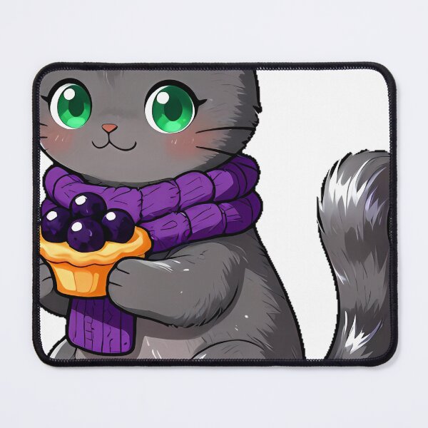 Item preview, Cute Nebelung Cat with Blackberry Tart Icon designed and sold by pumsquare.