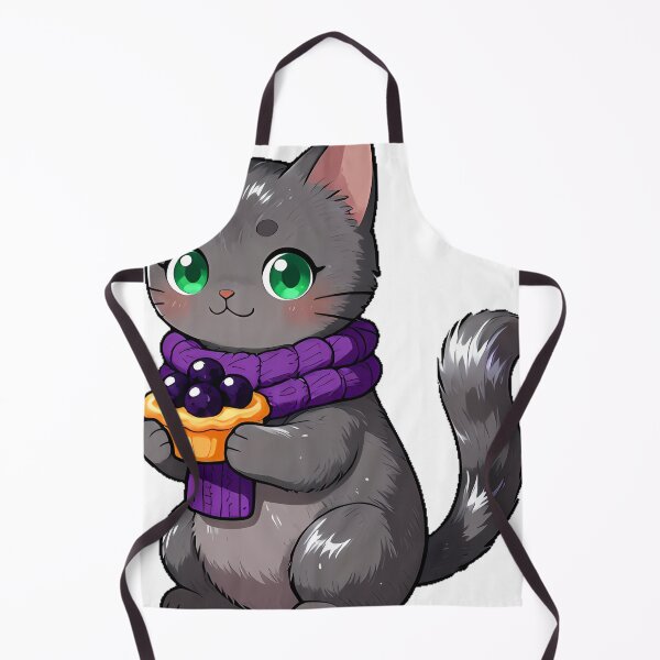 Item preview, Cute Nebelung Cat with Blackberry Tart Icon designed and sold by pumsquare.