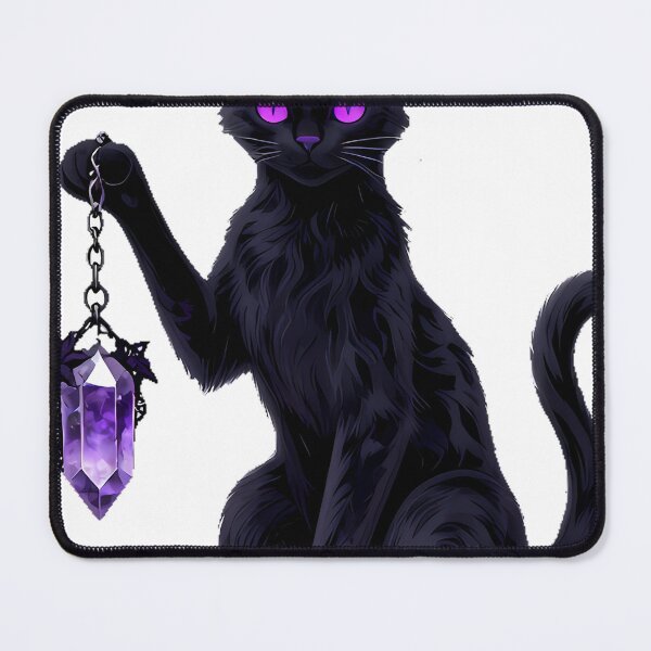 Item preview, Gothic Kunzite Cat Mystic Pendulum designed and sold by IllumeInk.