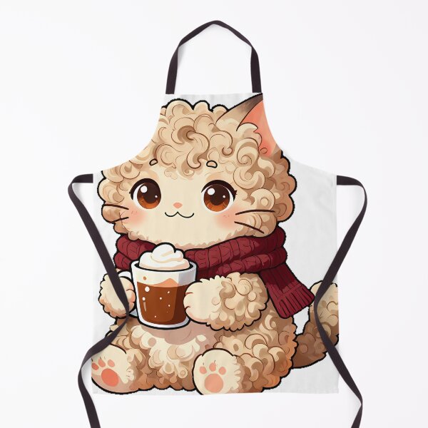 Item preview, Cute Selkirk Rex Cat with Hot Cocoa Icon designed and sold by pumsquare.