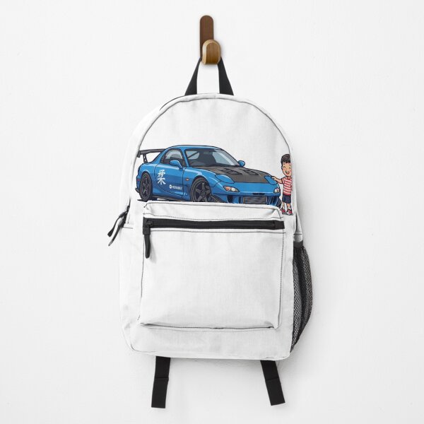 Item preview, Cute Kawaii Kid with Blue JDM RX7 Drift Car and Panda Heart Balloon Vector designed and sold by KaleeDesigns.