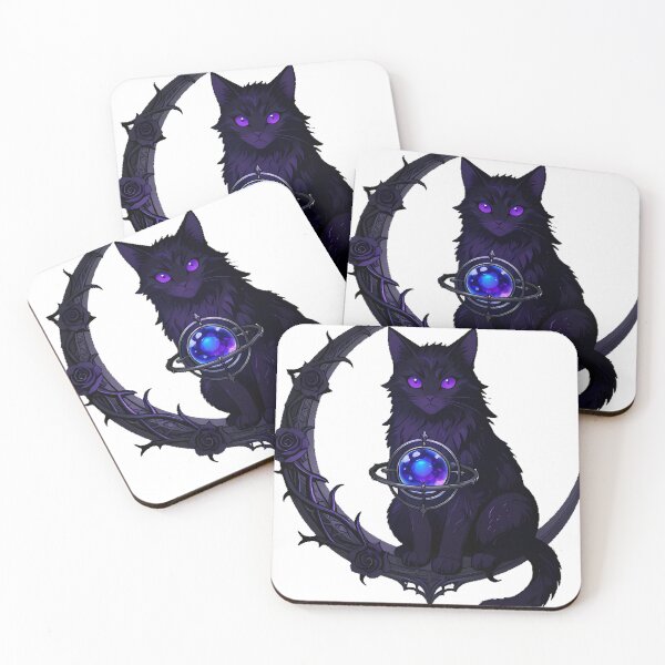 Item preview, Gothic Tanzanite Cat Sorcery Orb designed and sold by IllumeInk.
