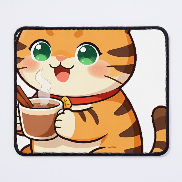 Item preview, Cute Toyger Cat with Spiced Chai Tea Icon designed and sold by pumsquare.