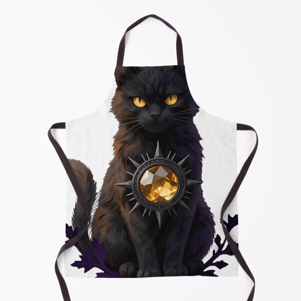 Item preview, Gothic Citrine Cat Solstice Amulet designed and sold by IllumeInk.