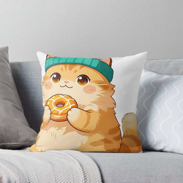 Item preview, Cute Siberian Cat with Pumpkin Donut Icon designed and sold by pumsquare.