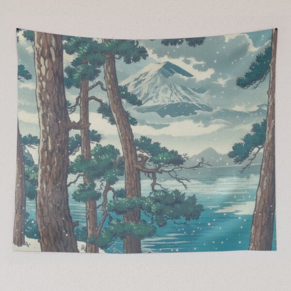 Item preview, Return to Henkinnen - Mountain View with Pines designed and sold by Kijiermono.