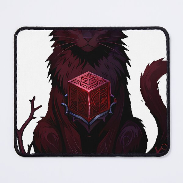 Item preview, Gothic Red Jasper Cat Protection Ward designed and sold by IllumeInk.