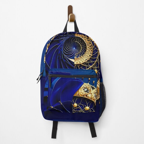 Item preview, Classic Sapphire and Gold Filigree Geometric Vortex designed and sold by Vicky Brago-Mitchell®.