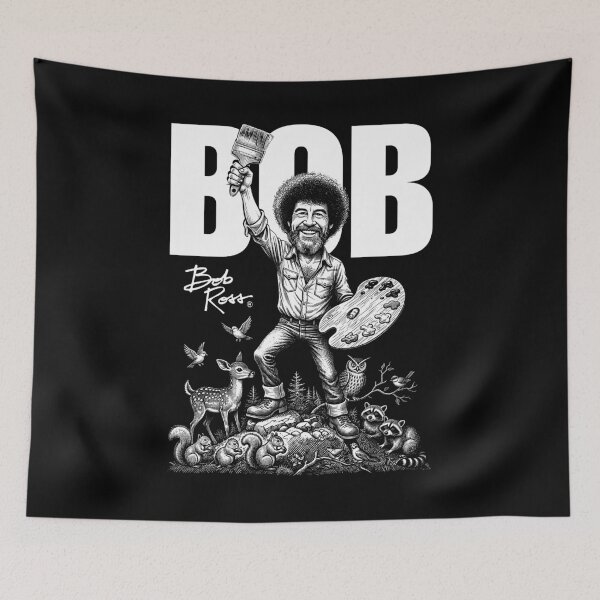Item preview, Bob Ross Victorious Funny Painter Baby Animals designed and sold by GrandeDuc.