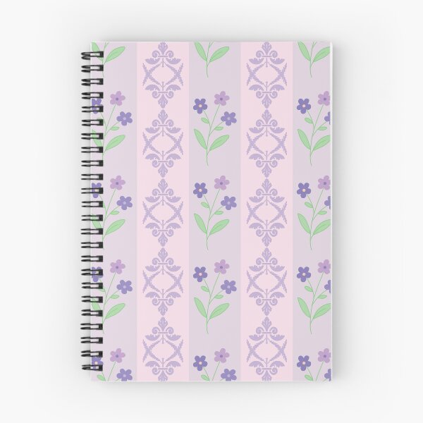 Item preview, Vintage Purple Damask And Floral Striped Seamless Pattern designed and sold by prapapon.