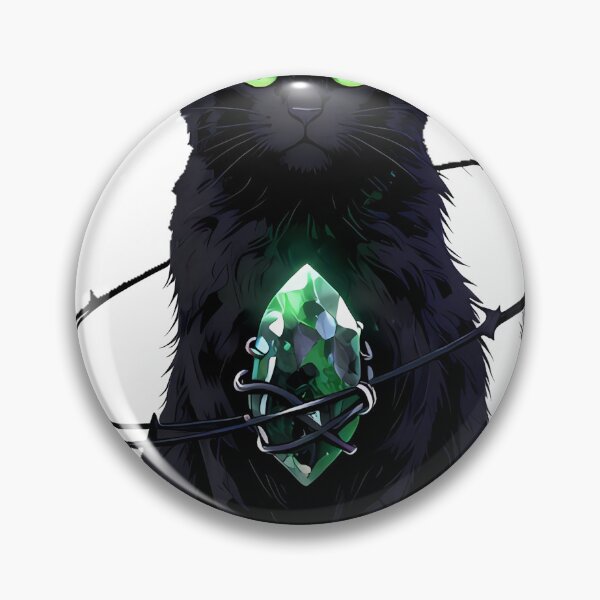 Item preview, Gothic Moldavite Cat Meteorite Talisman designed and sold by IllumeInk.