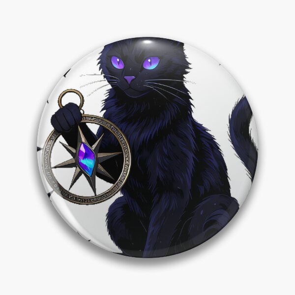 Item preview, Gothic Iolite Cat Twilight Compass Relic designed and sold by IllumeInk.