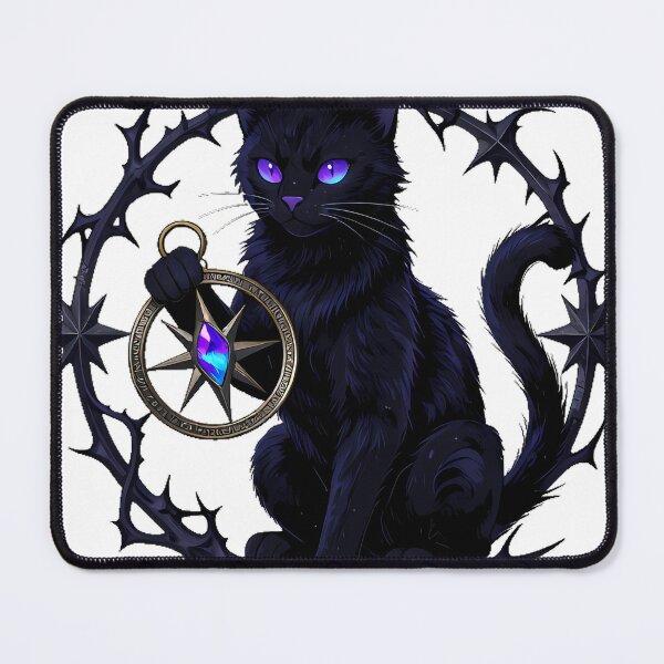 Item preview, Gothic Iolite Cat Twilight Compass Relic designed and sold by IllumeInk.