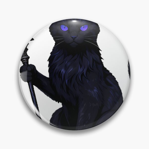 Item preview, Gothic Kyanite Cat Arcane Blade Wand designed and sold by IllumeInk.