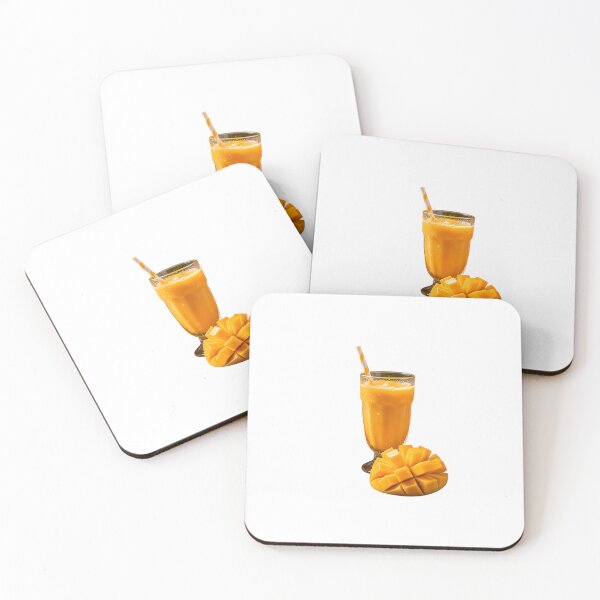 Item preview, Ice Cold Mango Shake with Sliced Mango — Transparent Tropical Art designed and sold by Bondingbonding.