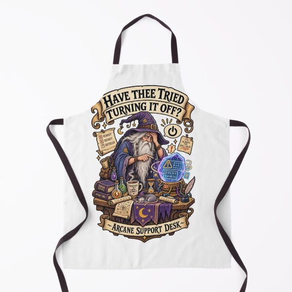 Item preview, Arcane Support Desk Wizard Tech Humor designed and sold by Trendy-Artistry.