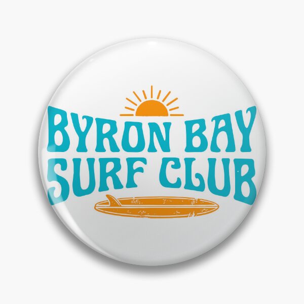 Item preview, Byron Bay Surf Club Teal Sunrise Typography designed and sold by NUSA NIPA.