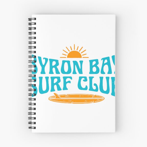 Item preview, Byron Bay Surf Club Teal Sunrise Typography designed and sold by NUSA NIPA.