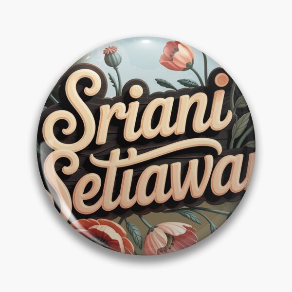 Item preview, Sriani Setiawan Elegant Floral Name Typography designed and sold by NorcrossPENCIL.