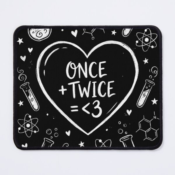 Item preview, TWICE x ONCE Formula of Love Chalkboard Math Heart designed and sold by kpopbuzzer.