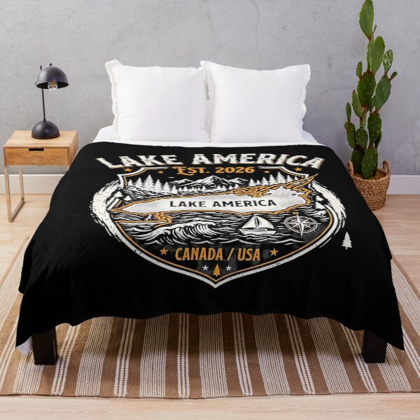 Item preview, Lake America Ontario USA Canada Funny Graphic Design designed and sold by HayleePacoch.
