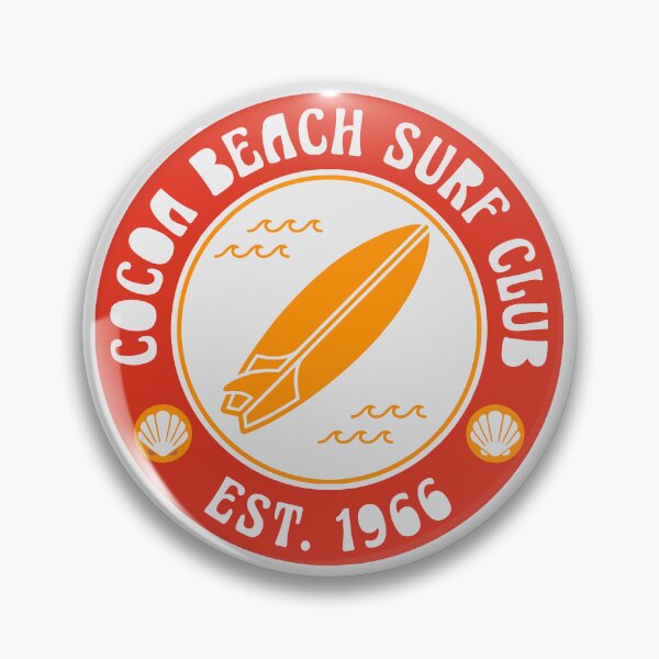 Item preview, Cocoa Beach Surf Club Est. 1966 Shell Badge designed and sold by NUSA NIPA.