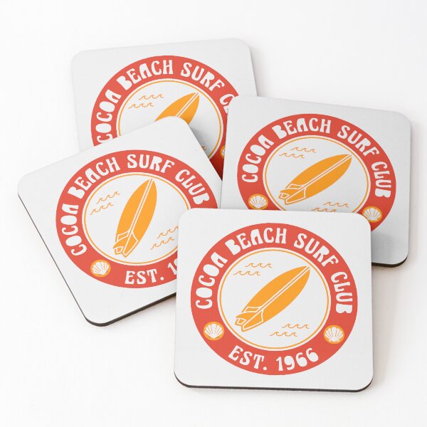 Item preview, Cocoa Beach Surf Club Est. 1966 Shell Badge designed and sold by NUSA NIPA.