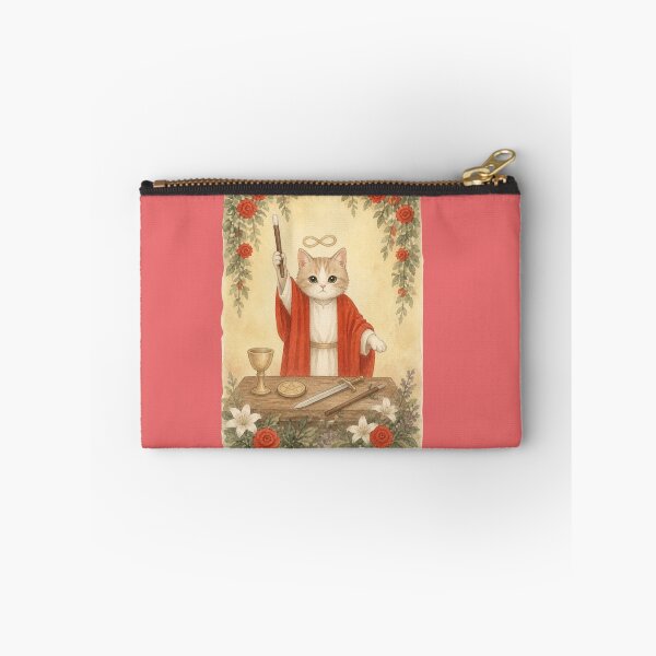 Item preview, Tarot Cat Illustration | Cat Magician Design, Floral Vintage designed and sold by QuicksandCase.