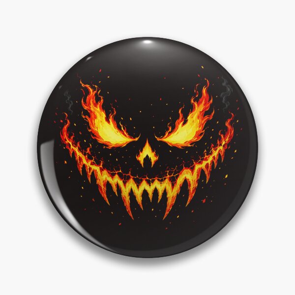 Item preview, Spooky Flaming Pumpkin Face Halloween Decorations designed and sold by Marcu Ioachim.