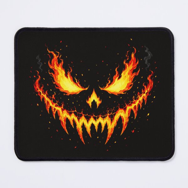 Item preview, Spooky Flaming Pumpkin Face Halloween Decorations designed and sold by Marcu Ioachim.