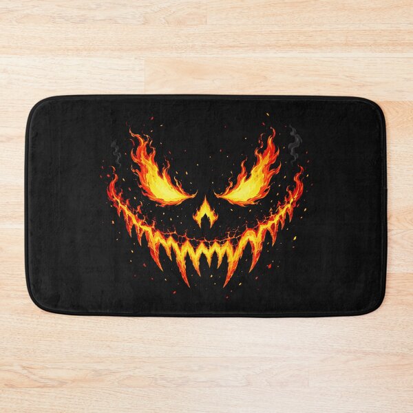 Item preview, Spooky Flaming Pumpkin Face Halloween Decorations designed and sold by Marcu Ioachim.