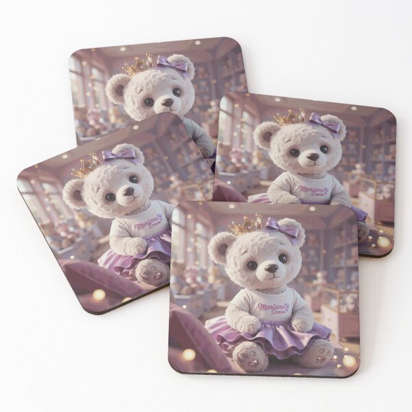 Item preview, Cute Princess Teddy Bear with Crown and Purple Dress designed and sold by NorcrossPENCIL.