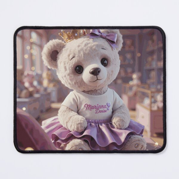 Item preview, Cute Princess Teddy Bear with Crown and Purple Dress designed and sold by NorcrossPENCIL.