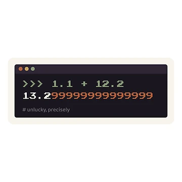 Artwork thumbnail, Floating Point Error Python Terminal Programmer Joke by sdcreations210