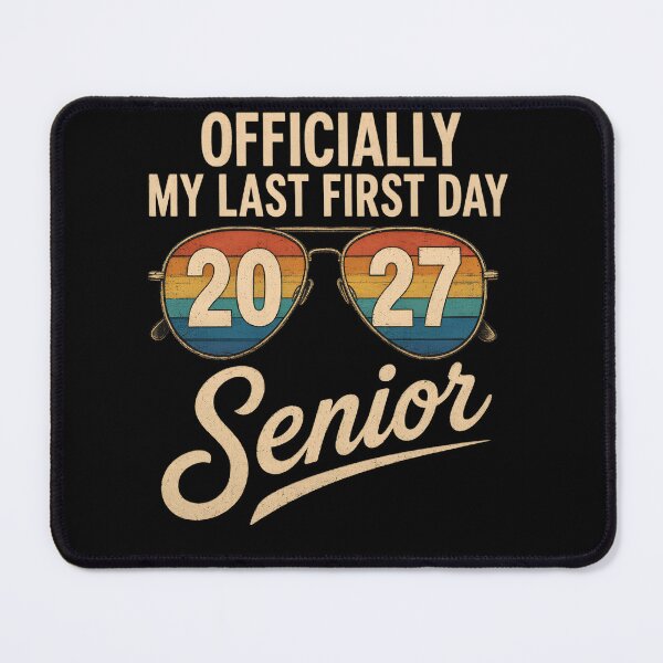 Item preview, Officially My Last First Day Senior 2027 Graduation Retro Sunglasses designed and sold by Zizo-DR44.