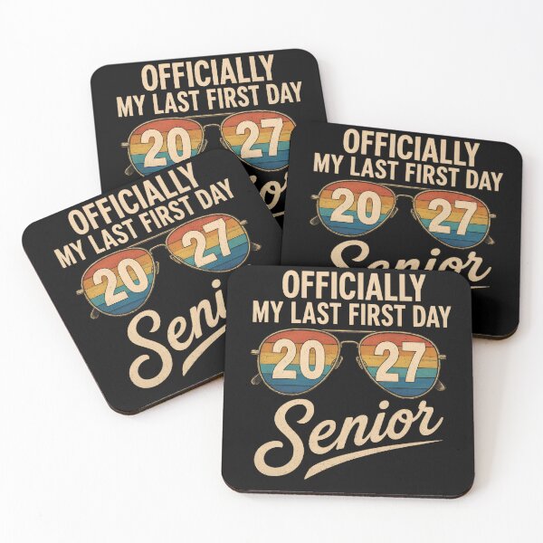 Item preview, Officially My Last First Day Senior 2027 Graduation Retro Sunglasses designed and sold by Zizo-DR44.