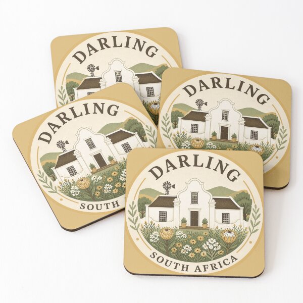 Item preview, Darling Wildflower Heritage Round Badge South Africa designed and sold by The Digital Compass.