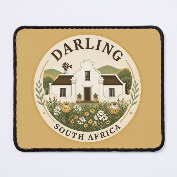 Item preview, Darling Wildflower Heritage Round Badge South Africa designed and sold by The Digital Compass.