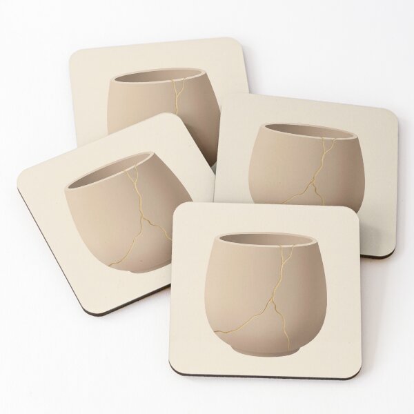 Item preview, Cracked Ceramic Vessel | Minimalist Japanese Still Life Print designed and sold by Zaramodo.