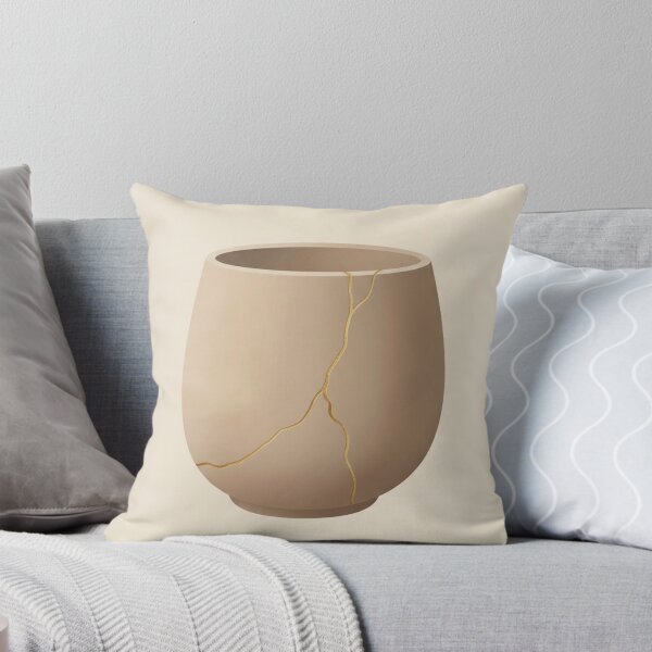 Item preview, Cracked Ceramic Vessel | Minimalist Japanese Still Life Print designed and sold by Zaramodo.