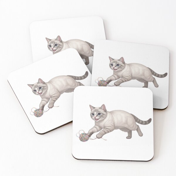 Item preview, Playful Cute Kitten BB Playing With Feather Toy Digital Art designed and sold by PetalsPaws.