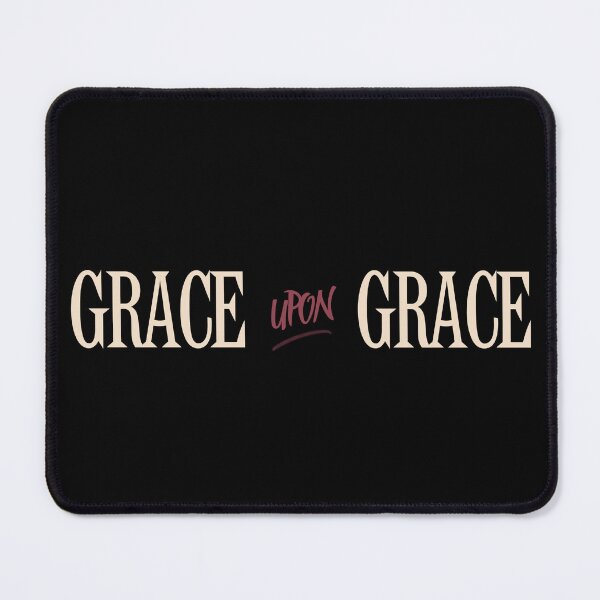 Item preview, Grace Upon Grace Christian Typography designed and sold by MerchVersum.