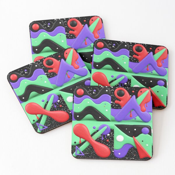 Item preview, dripping dimensions C colorful geometric abstract design designed and sold by SmashingDeals.