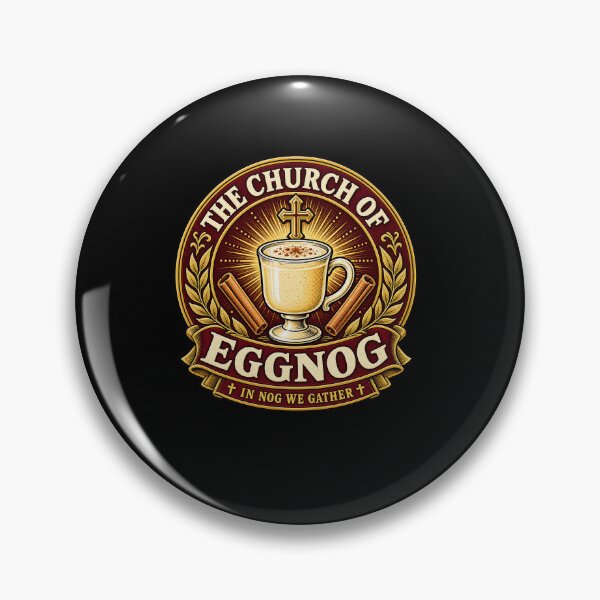 Item preview, Funny The Church of Eggnog Art designed and sold by elderberry.