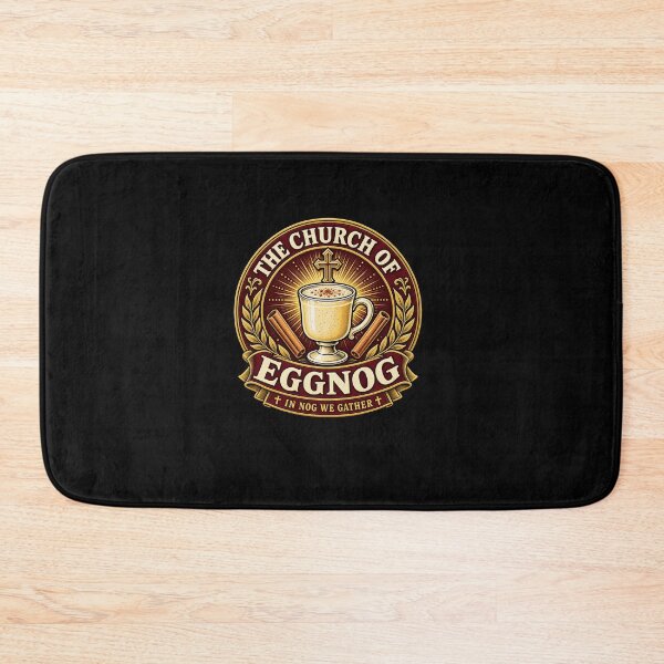 Item preview, Funny The Church of Eggnog Art designed and sold by elderberry.