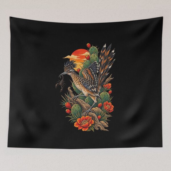 Item preview, Roadrunner and Scorpion Desert Scene designed and sold by elderberry.