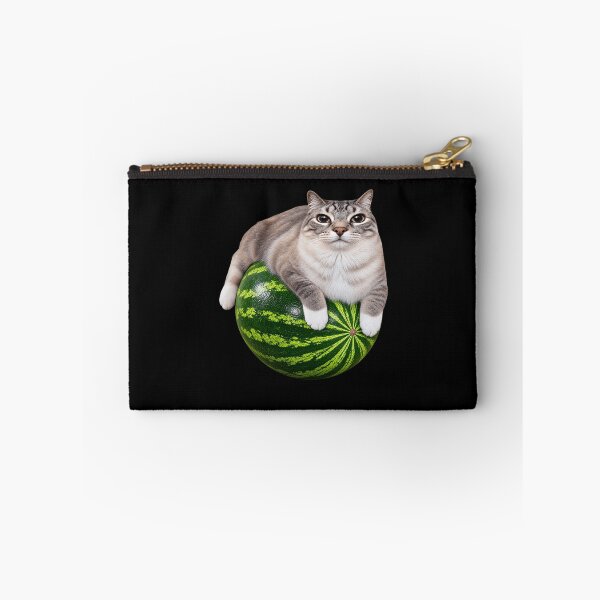Item preview, Funny Cat on Watermelon Meme Art designed and sold by elderberry.